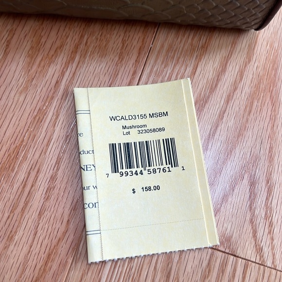 New! Dooney & Bourke embossed leather mushroom color Wallet. - Picture 4 of 10